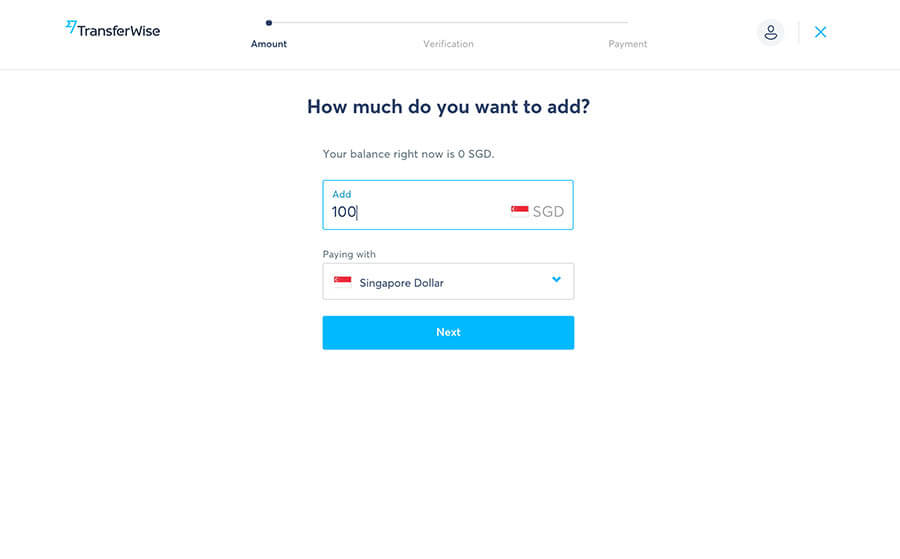 How to transfer money to Singapore using TransferWise - Step 3b 